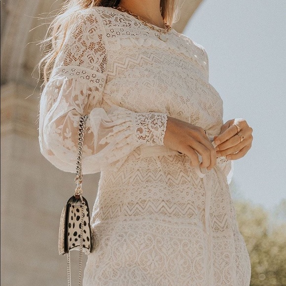 SPELL dawn lace belted midi dress - Picture 11 of 11